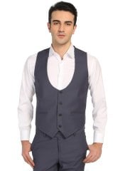 Erkek Yelek Slim Fit Kesim Gri