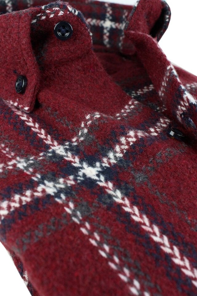 Varetta Erkek Kahverengi Kışlık Kalın Kareli Oduncu Gömlek – Cepli Oversize Model