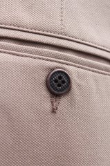 Varetta Erkek Camel Armüllü Klasik Keten Pantolon