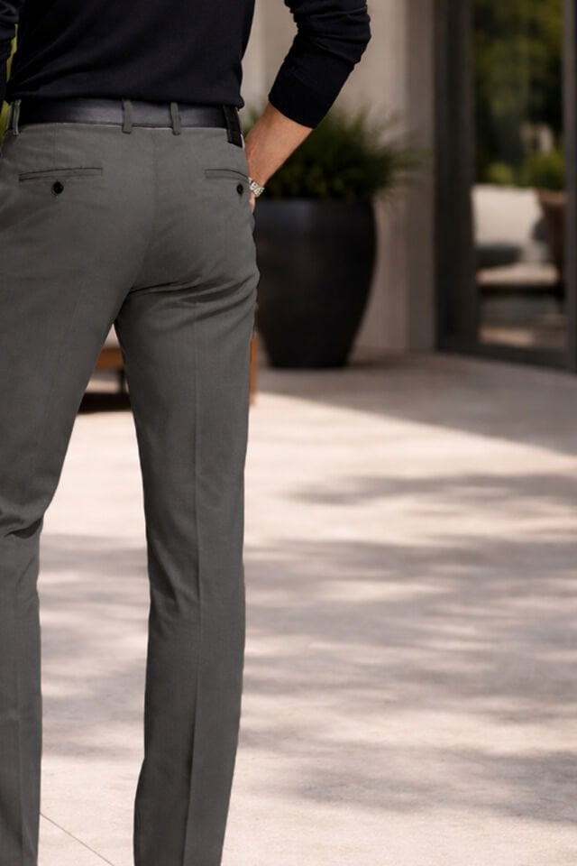 Varetta Erkek Füme Kanvas Likralı Regular Cepli Pantolon