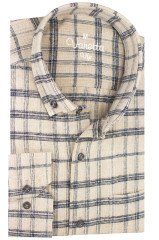 Varetta Erkek Bej Geniş Kesim Yaka Düğmeli Cepli Kışlık Gömlek