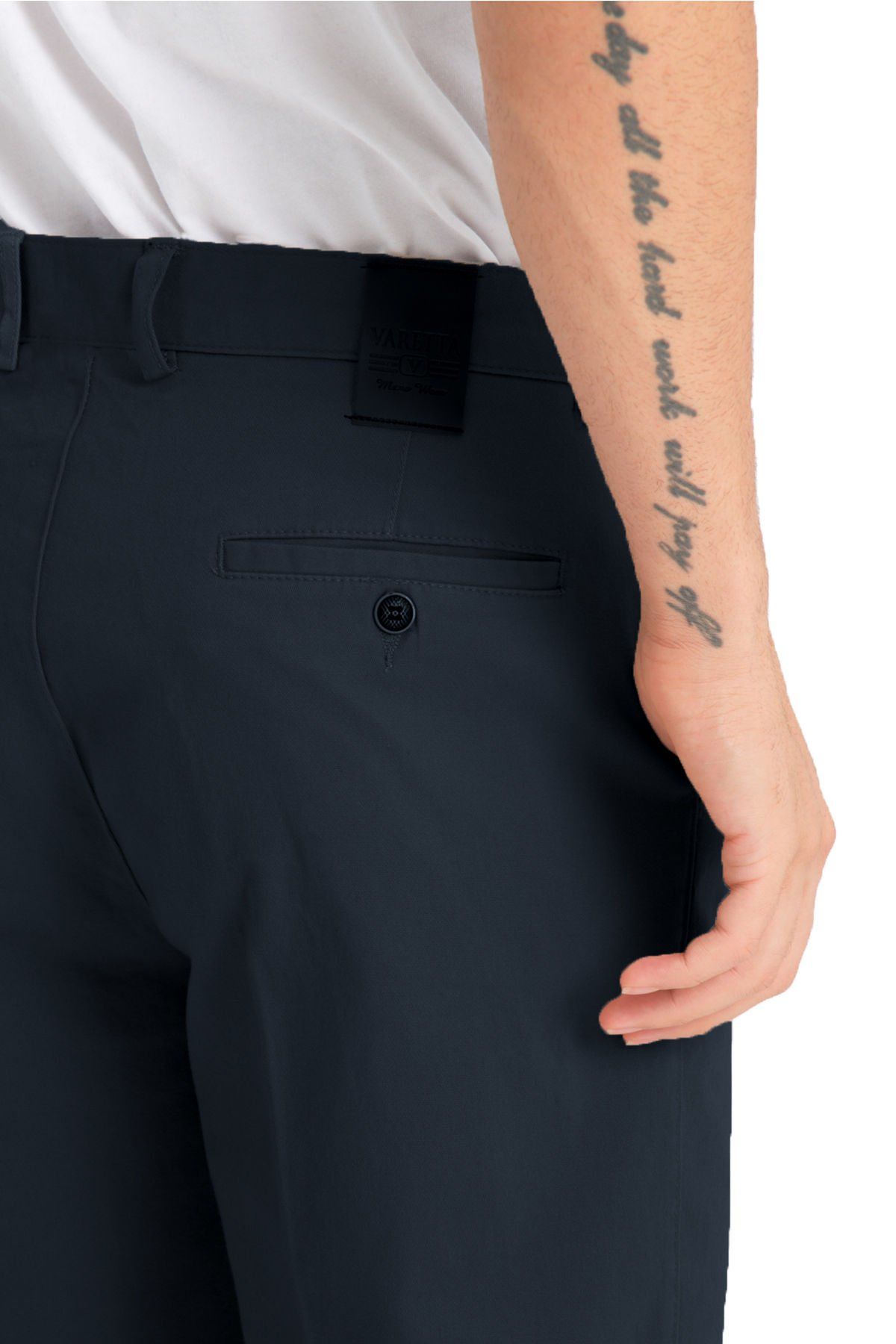 Varetta Erkek Lacivert Kanvas Likralı Regular Cepli Pantolon