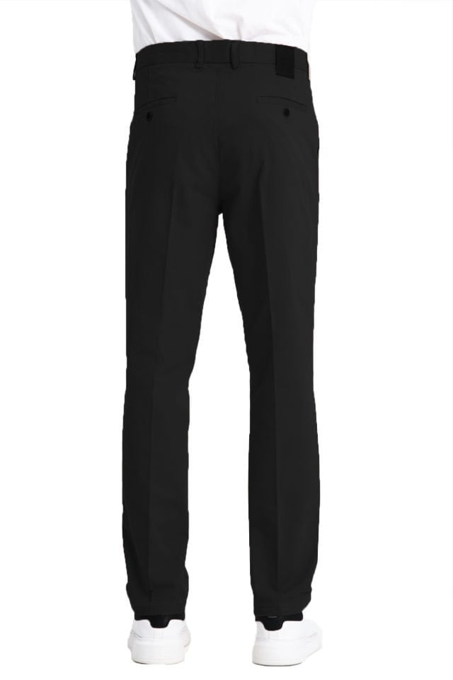 Varetta Erkek Siyah Kanvas Likralı Regular Cepli Pantolon