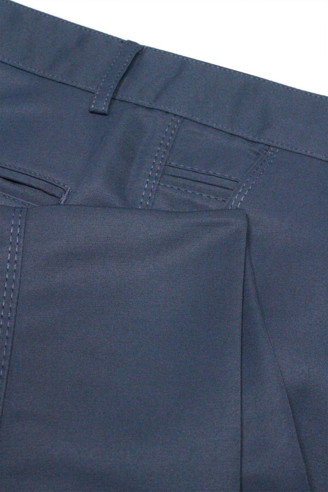 Varetta Erkek indigo Mavi Pamuklu Cepli Yazlık Düz Keten Pantolon
