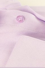 Varetta Erkek Pembe Düz Uzun Kol Klasik Kesim Tek Cepli Gömlek