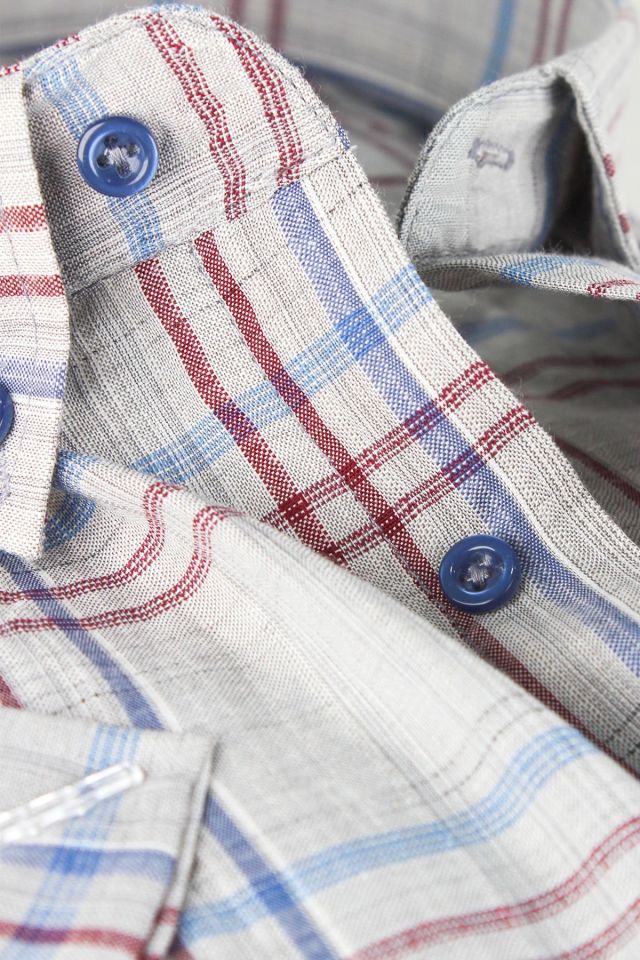 Varetta Erkek Gri Büyük Beden Kısa Kollu Gömlek