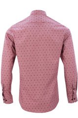 Varetta Erkek Pembe Yaka Düğmeli Slim Fit Apoletli Uzun Kollu Gömlek