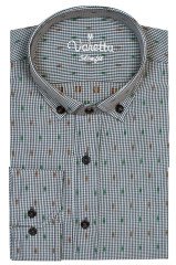 Erkek Çok Renkli Yaka Düğmeli Slim Fit Uzun Kollu Gömlek