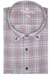 Varetta Erkek Gri Kısa Kollu Büyük Beden Gömlek