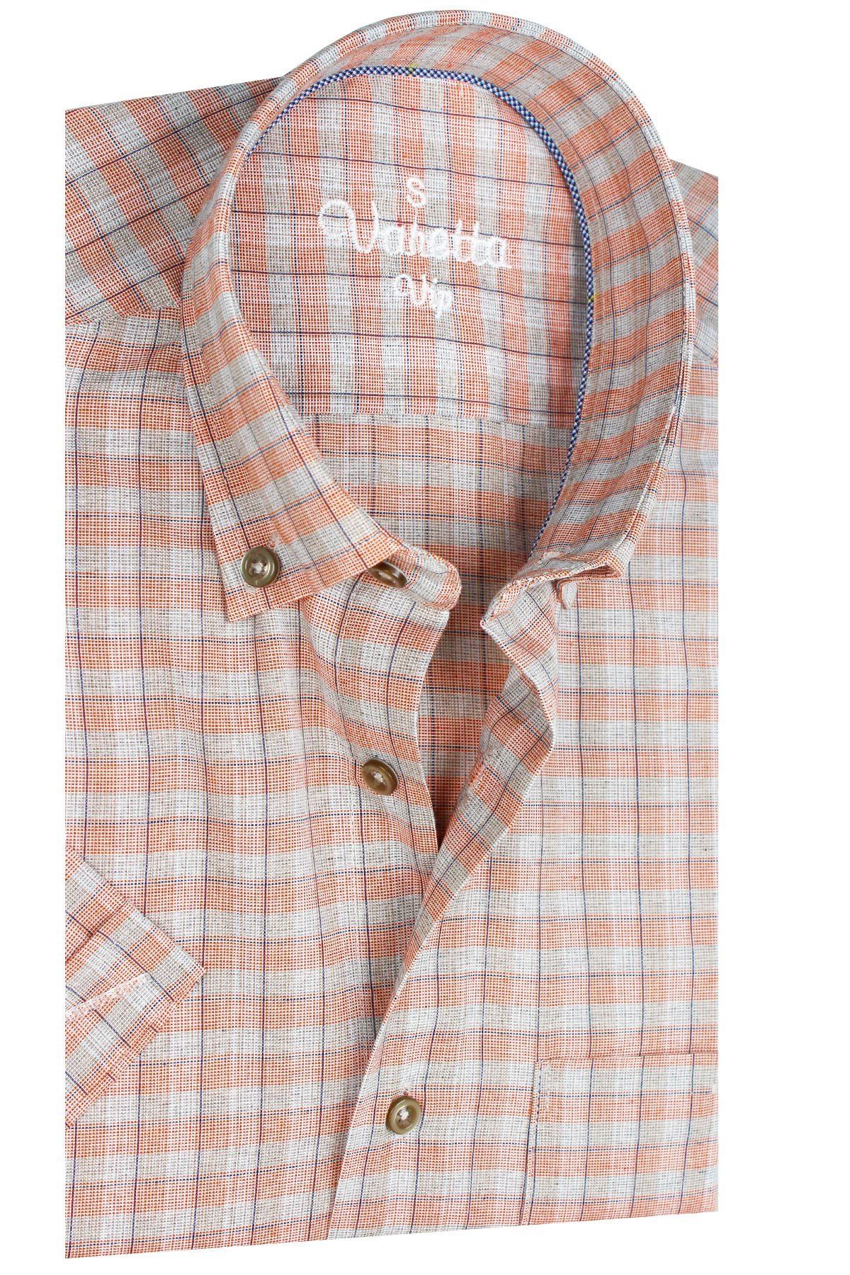 Varetta Somon Gri Kısa Kollu Pamuklu Yazlık Gömlek