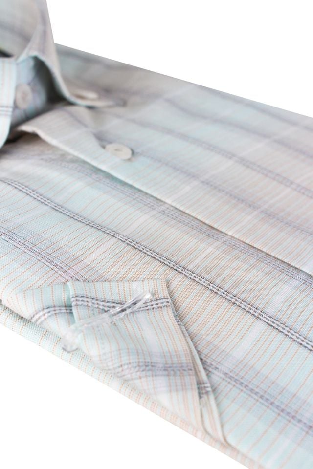 Varetta Su Yeşili Kısa Kollu Pamuklu Yazlık Gömlek