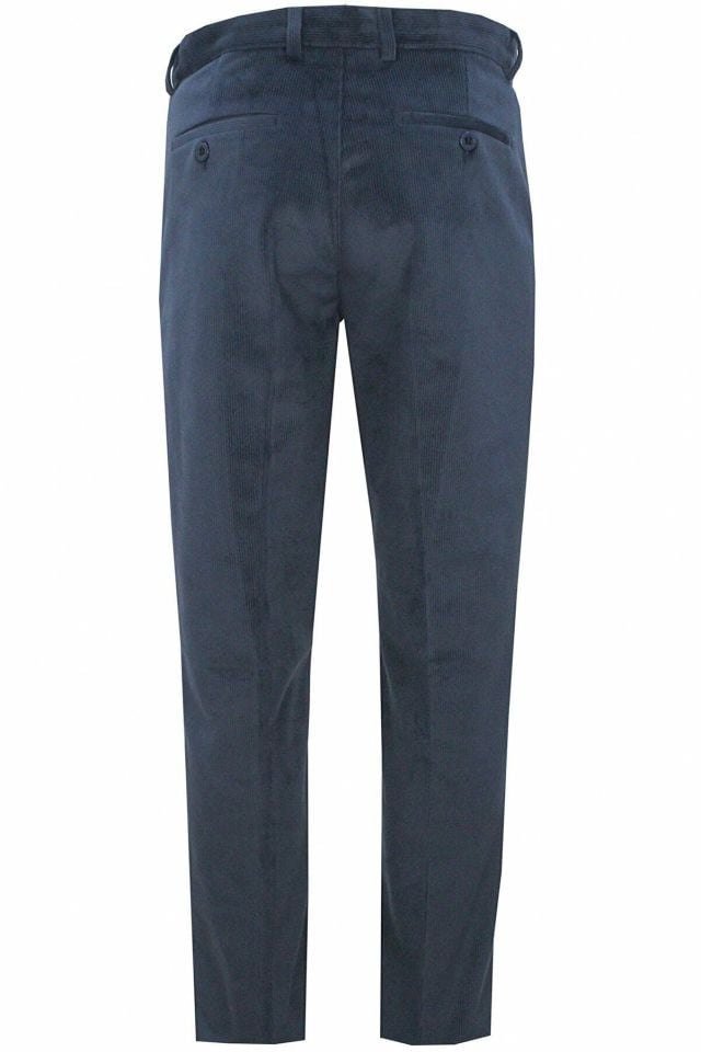 Varetta Erkek Lacivert Kışlık İçi Yünlü Polarlı Klasik Kesim Kadife Pantolon