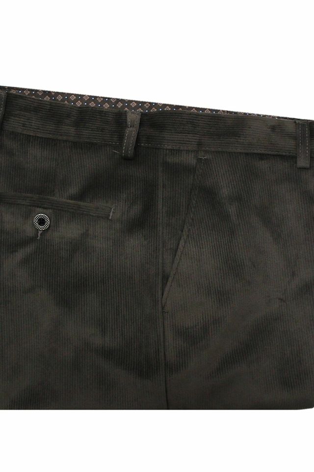 Varetta Erkek Kahverengi Kışlık İçi Yünlü Polarlı Klasik Kesim Kadife Pantolon