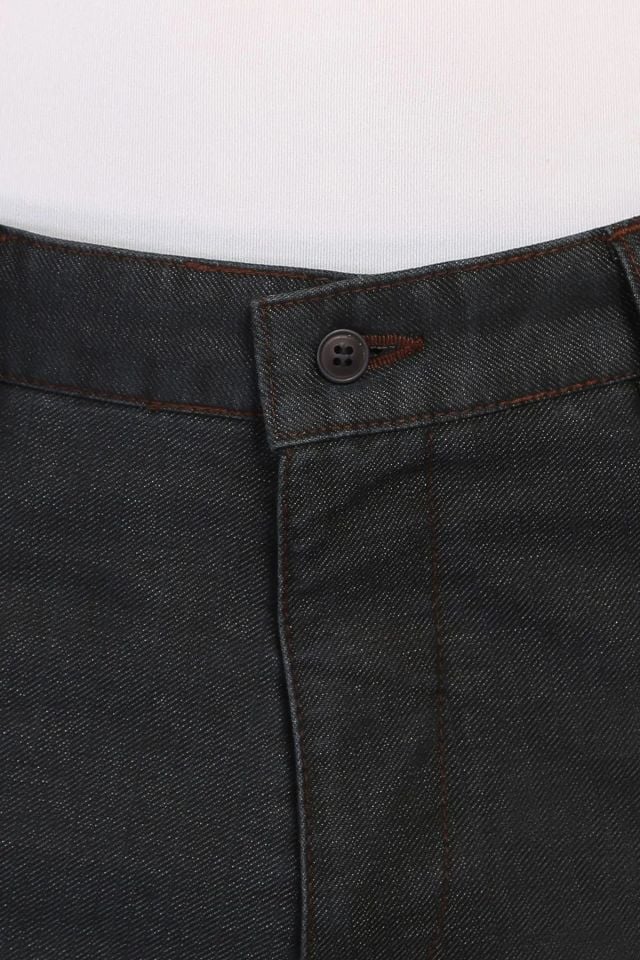 Varetta Erkek Siyah Likralı Kalın Kışlık Cepli Klasik Kesim Kot Pantolon