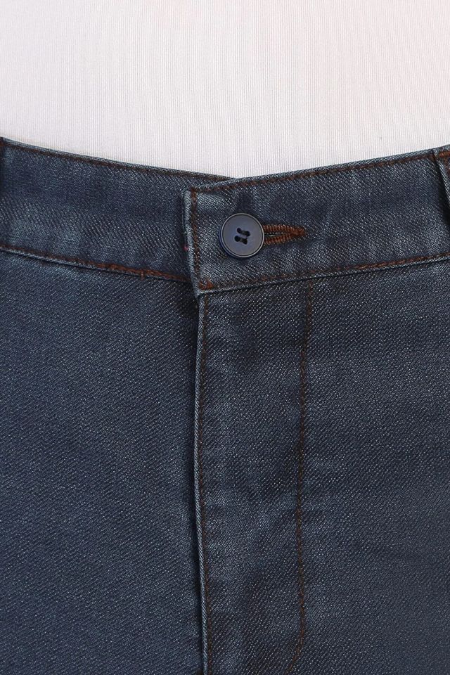 Varetta Erkek Mavi Kalın Kışlık Cepli Düz Klasik Kesim Kot Pantolon