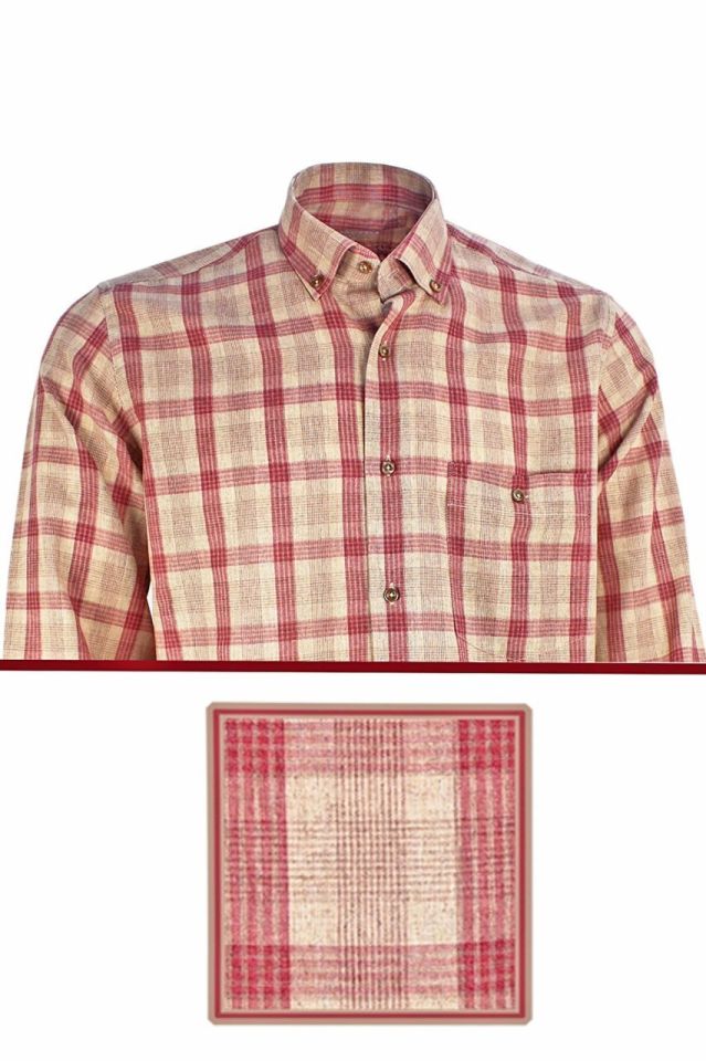 Varetta Erkek Kahverengi Uzun Kollu Gün Boyu Rahat Klasik Kesim Gömlek