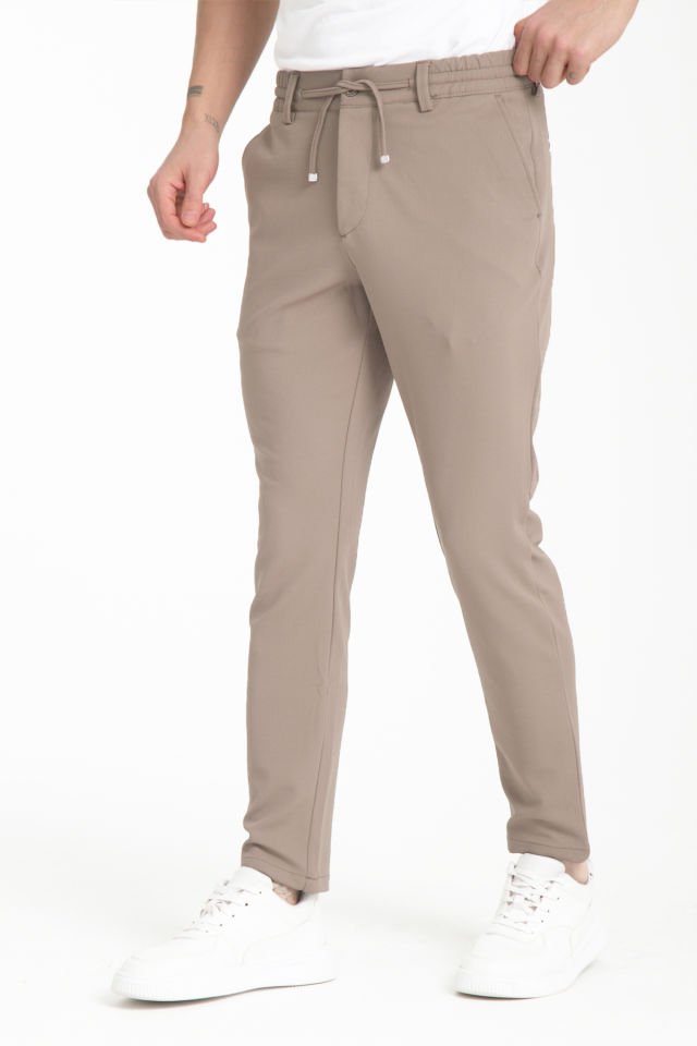 Varetta Erkek Taba Cepli Düz Paça Regular Jogger Pantolon