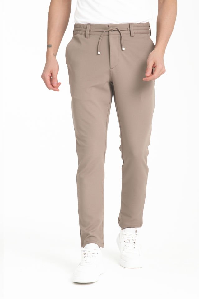 Varetta Erkek Taba Cepli Düz Paça Regular Jogger Pantolon