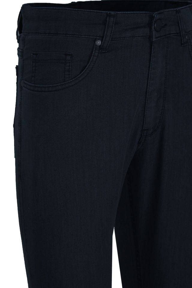 Varetta Erkek Koyu Lacivert Üstten Cepli Yazlık Tensel Kot Pantolon