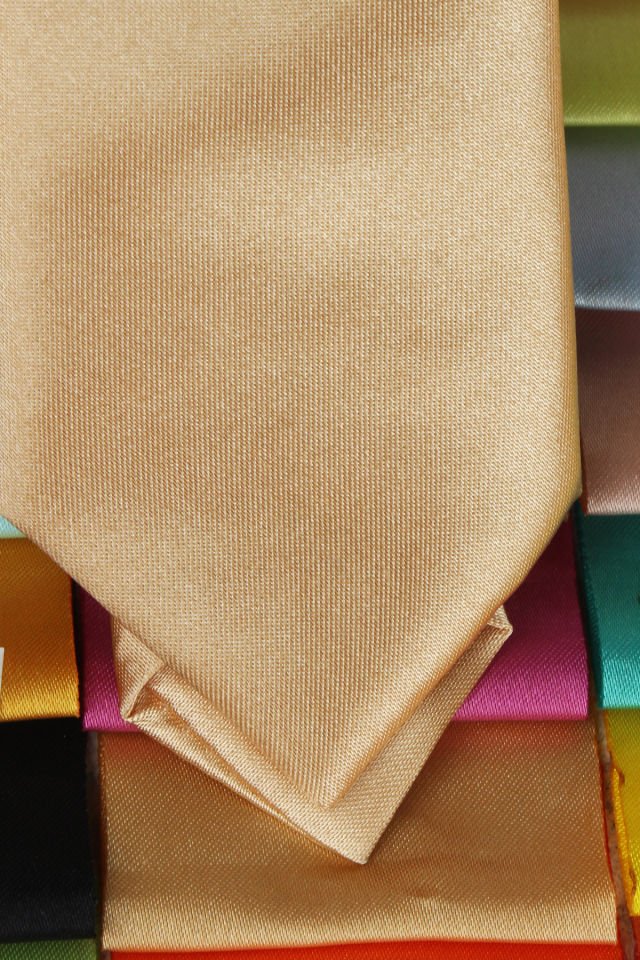 Varetta Erkek Kehribar Slim Kesim Mendilli Kravat