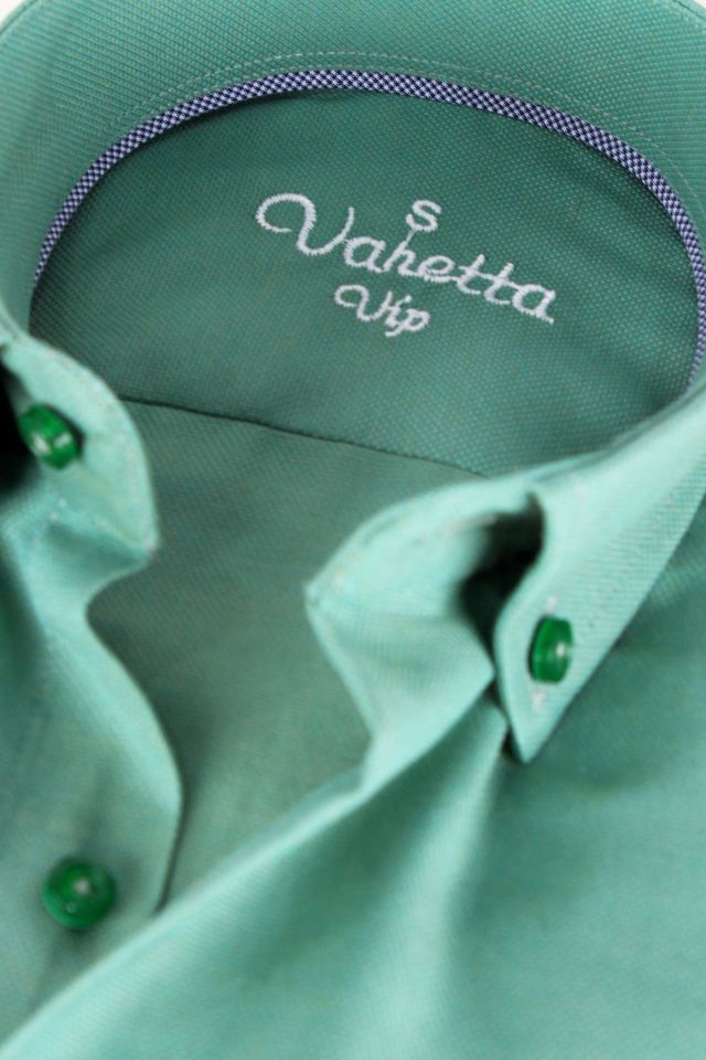 Varetta Erkek Pastel Yeşil Düz Renk Uzun Kollu Gömlek