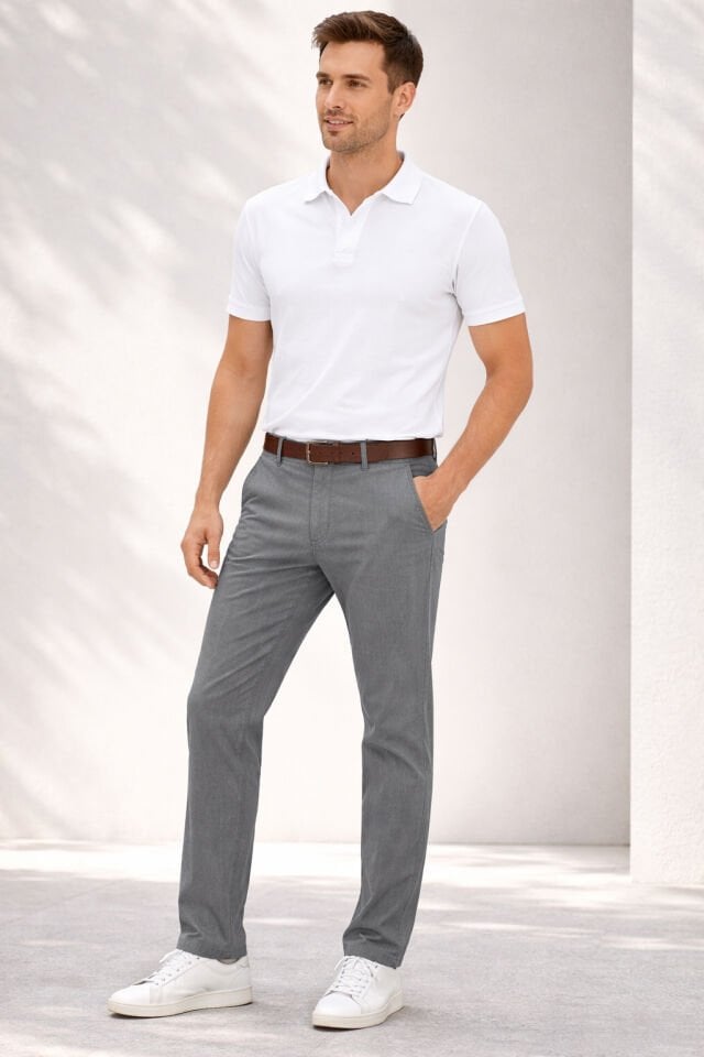 Varetta Erkek Gri Yazlık Kot Pantolon İnce Tensel İtalyan Yandan Cepli