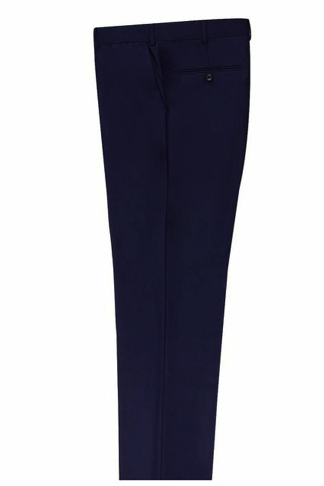 Varetta Erkek Lacivert Slim Fit Kesim Poliviskon Kumaş Pantolon