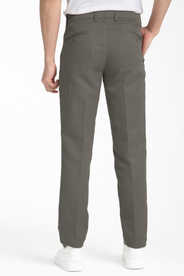 Varetta Erkek Yeşil Pamuklu Cepli Yazlık Düz Keten Pantolon