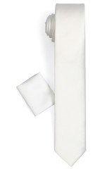 Erkek Mavi Klasik Kesim Uzun Kollu Tek Cepli Gömlek Beyaz Kravat Kombin Set