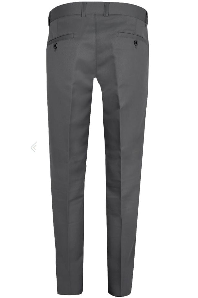 Varetta Erkek Arsenik Gri Klasik Kesim Cepli Keten Pantolon