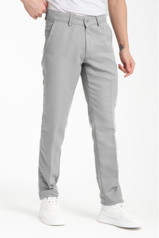 Varetta Erkek Ekru Pamuklu Cepli Yazlık Düz Keten Pantolon