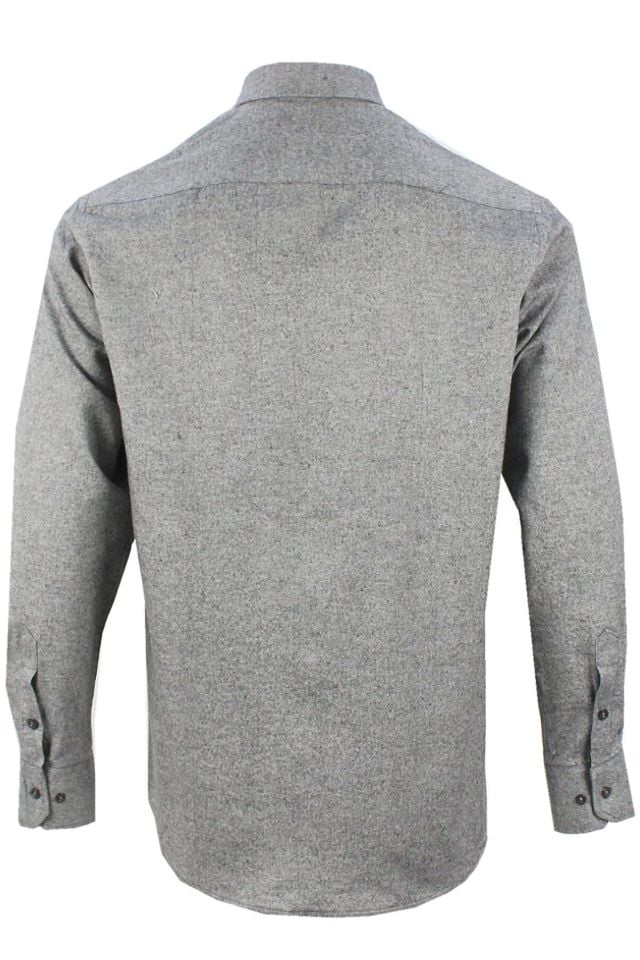 Varetta Erkek Gümüş Gri Cepli Kışlık Gömlek
