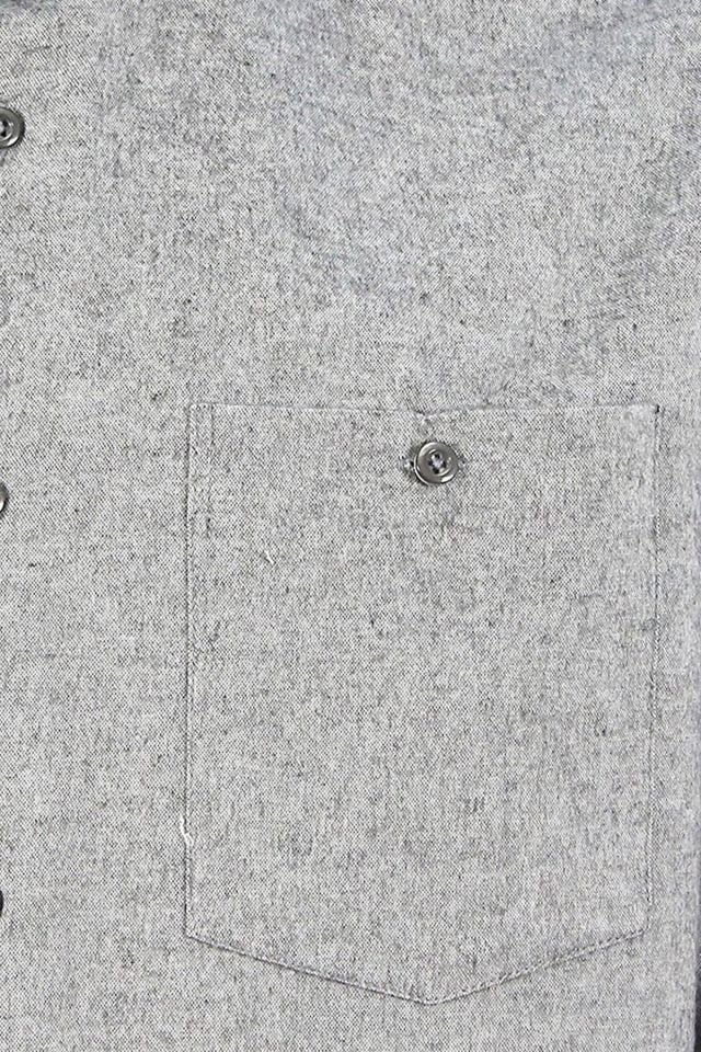 Varetta Erkek Gümüş Gri Cepli Kışlık Gömlek