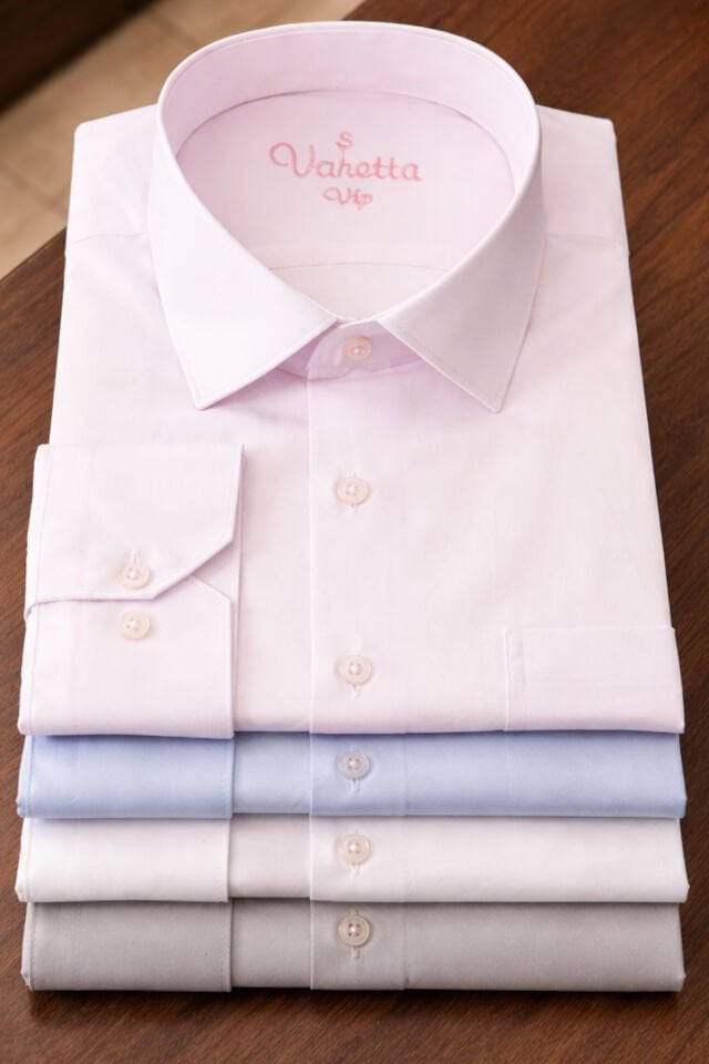 Varetta Erkek Gömlek Pembe Uzun Kollu Pamuklu Düz Renk Cepli Model