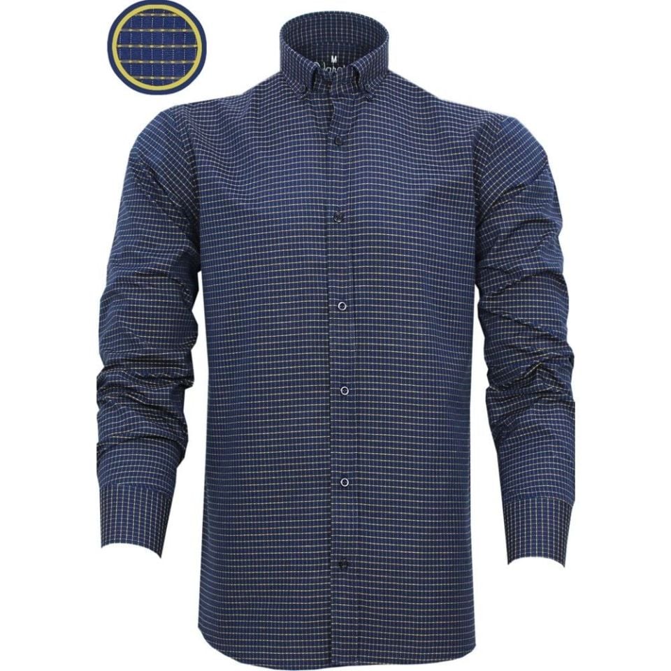 Varetta Uzun Kol Lacivert Slim Fit Dar Kesim Gömlek