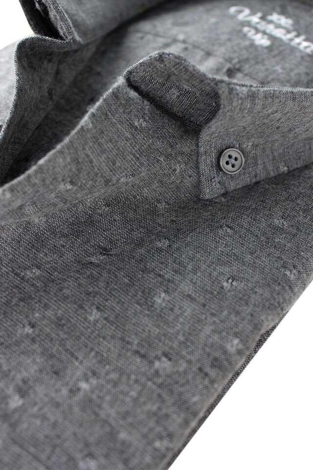 Varetta Büyük Beden Erkek Gri Kışlık Yünlü Oduncu Gömlek – Cepli Geniş Kesim Flanel Model