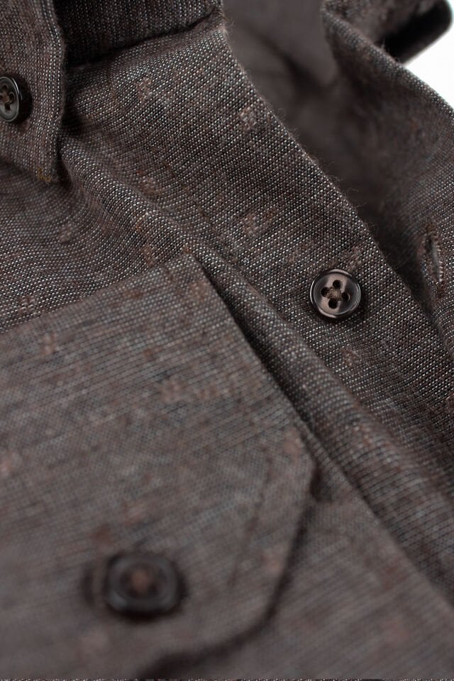 Varetta Büyük Beden Erkek Kahverengi Kışlık Yünlü Oduncu Gömlek – Cepli Geniş Kesim Flanel Model