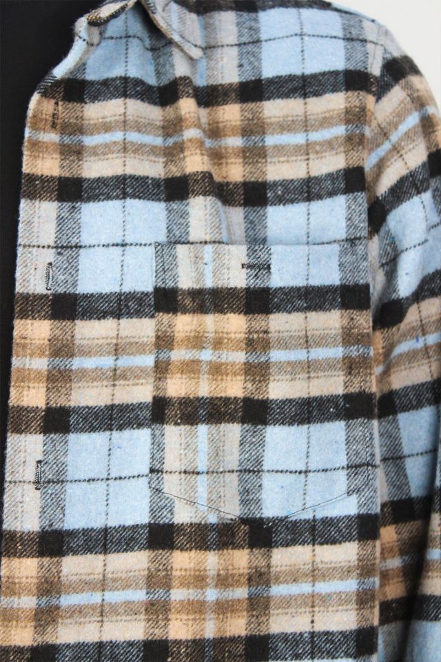 Varetta Erkek Mavi Oduncu Gömlek Kareli  Klasik Kesim Cepli Oduncu