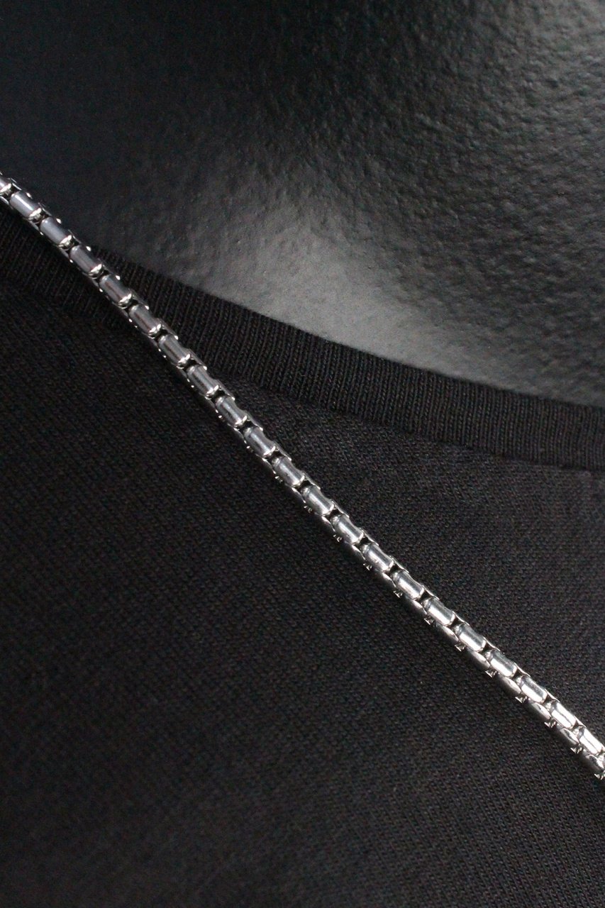 Erkek Dark Gray Çelik Zincir Kolye