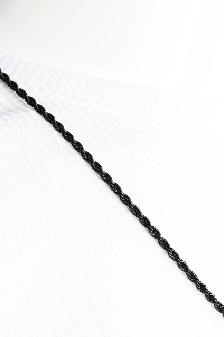 Erkek Black Çelik Zincir Kolye