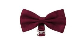 Varetta Erkek Bordo Saten Kumaş Papyon