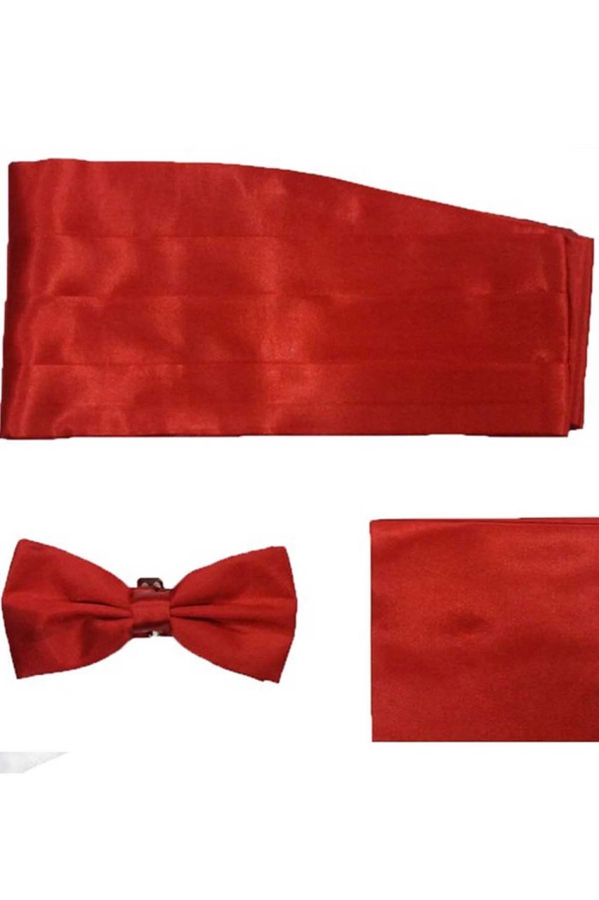 Varetta Erkek Kırmızı Damatlık Kuşak Set
