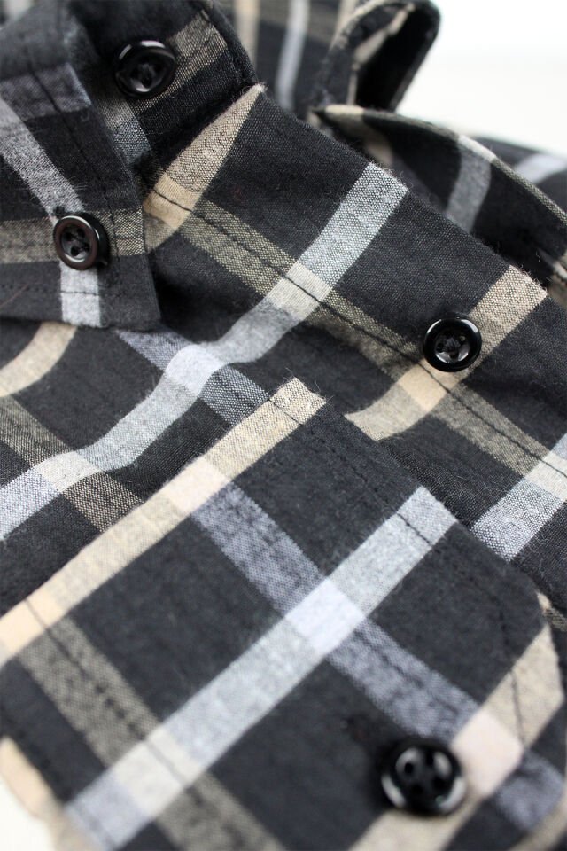 Varetta Büyük Beden Erkek Siyah Kışlık Yünlü Gömlek – Cepli Geniş Kesim Flanel Model