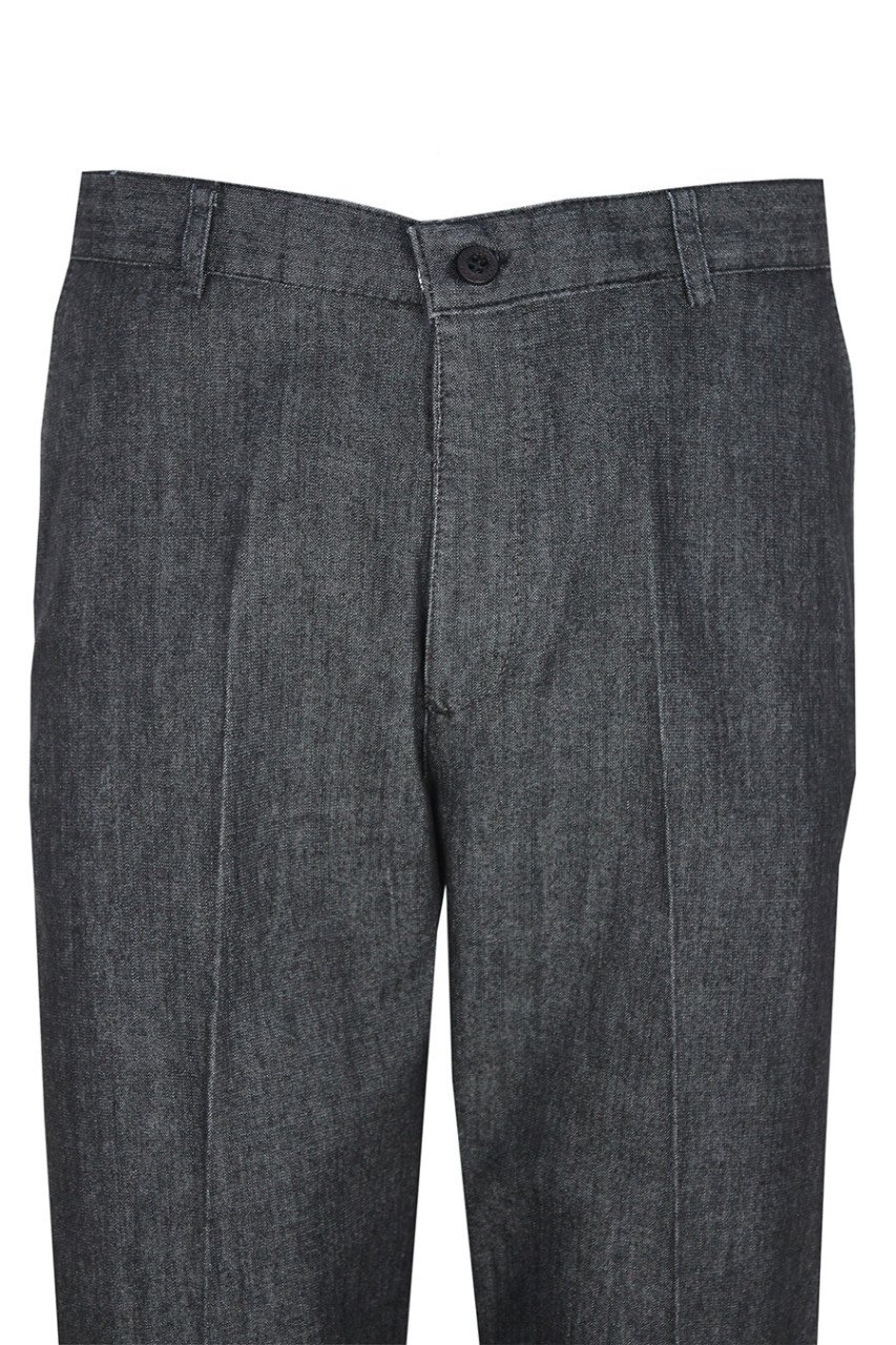 Erkek Siyah Regulafit Jeans Pantolon