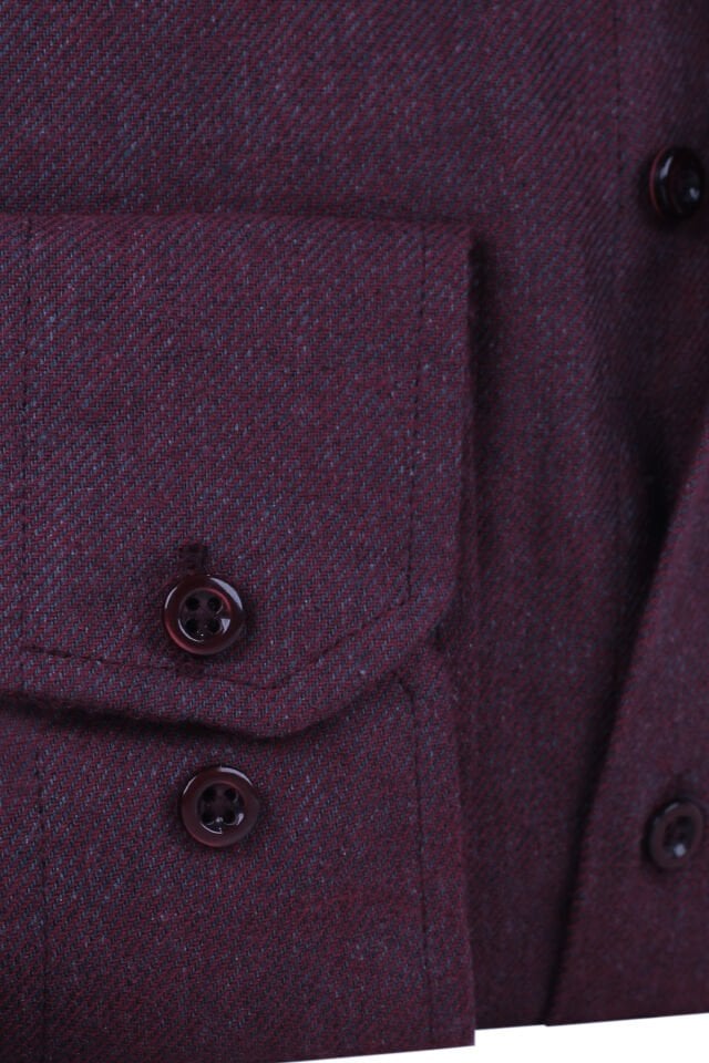 Varetta Erkek Kışlık Deniz Kestanesi Rengi Gömlek – Cepli Geniş Kesim Flanel Model