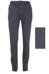 Erkek Füme Regulafit Jeans Pantolon