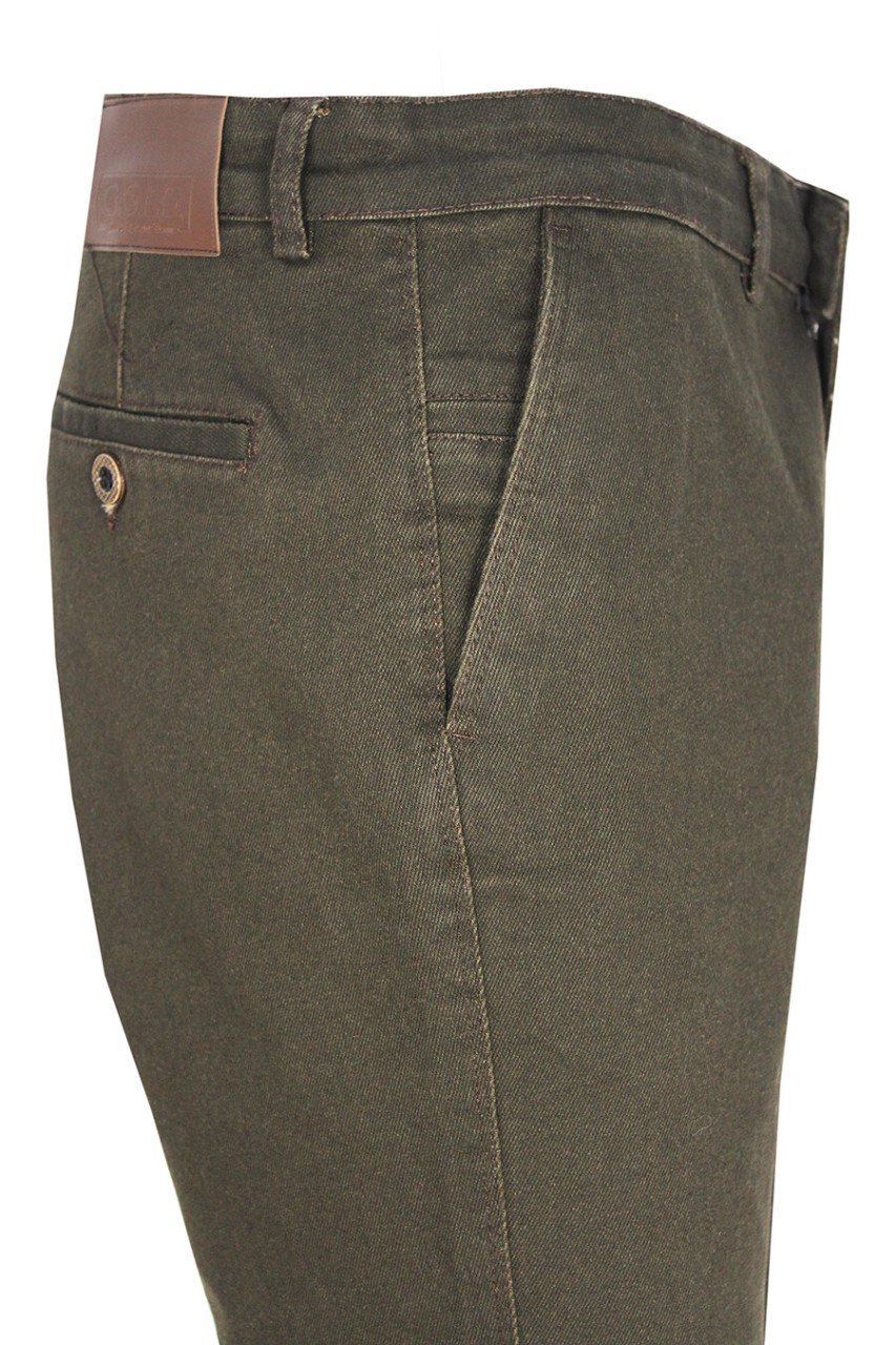Erkek Haki Yeşili Regulafit Jeans Pantolon