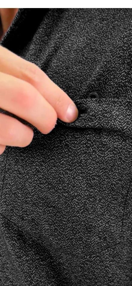 Varetta Erkek Siyah Kumlu Kışlık Cepli Klasik Kesim Yaka Düğmeli Gömlek