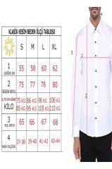 Erkek Mavi Klasik Kesim Uzun Kol Tek Cepli Gömlek