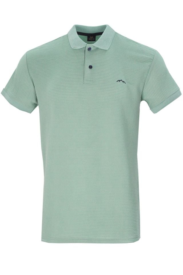 Varetta Mint Yeşili Pamuklu Kısa Kollu Polo Yaka T shirt